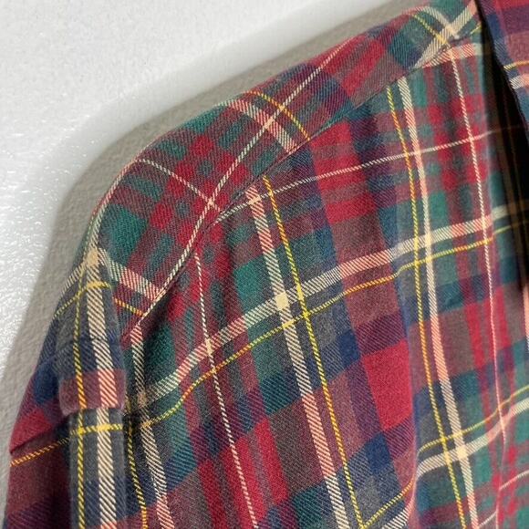 Ralph Lauren Red Checkered Plaid Patterned Button Long Sleeve Size XL Men's - Picture 3 of 6